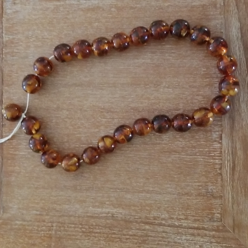 Vintage Amber Beads Necklace